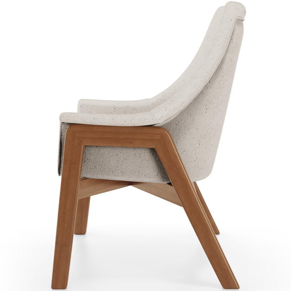 Poltrona Decorativa Sakura L02 Linho Cru - Lyam Decor - 2