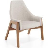 Poltrona Decorativa Sakura L02 Linho Cru - Lyam Decor - 1