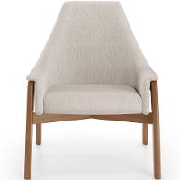 Poltrona Decorativa Sakura L02 Linho Cru - Lyam Decor - 5