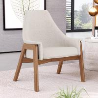 Poltrona Decorativa Sakura L02 Linho Cru - Lyam Decor - 6