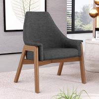 Poltrona Decorativa Sakura L02 Linho Cinza Escuro - Lyam Decor - 6