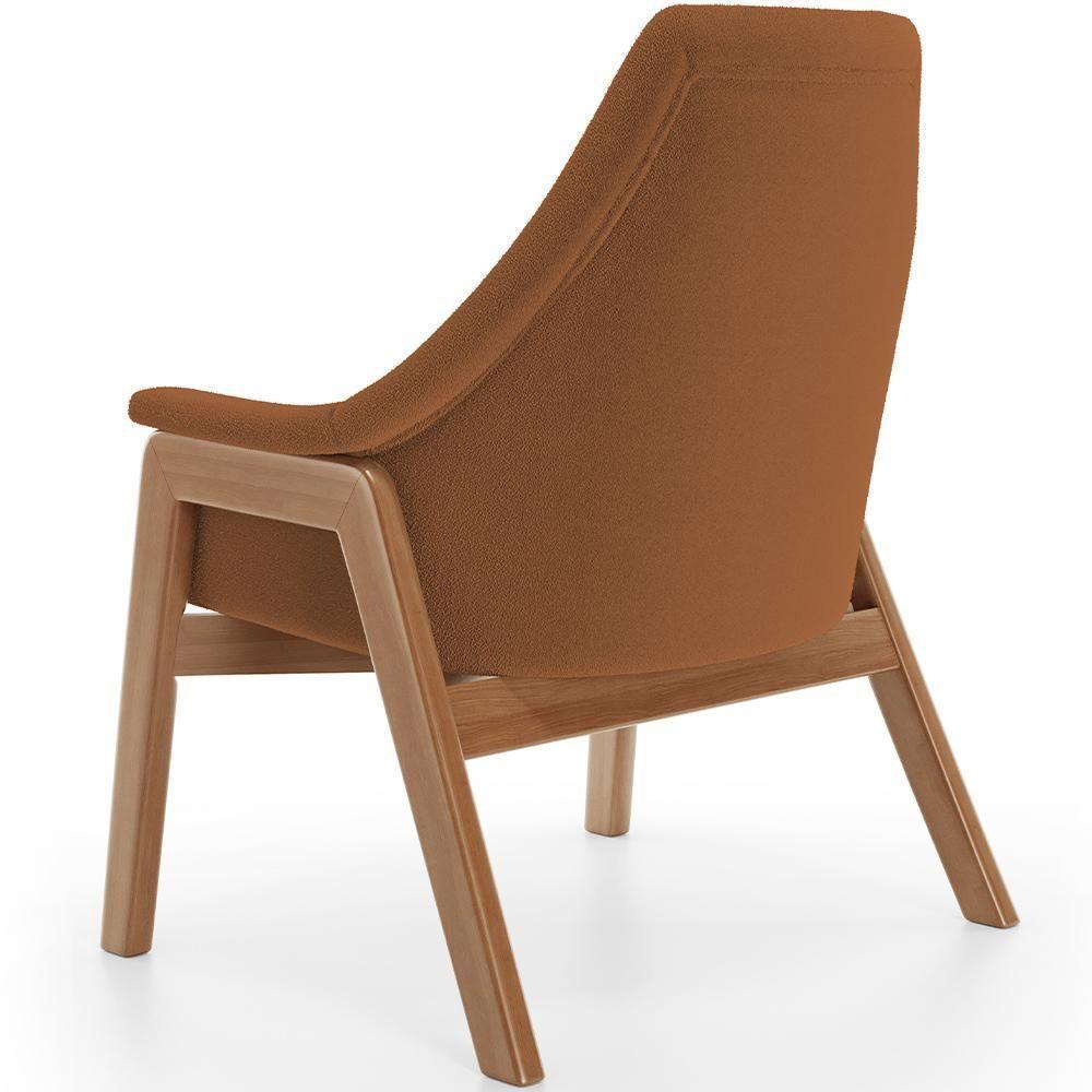 Kit 02 Poltronas Decorativa Sakura L02 Bouclê Terracota - Lyam Decor - 4