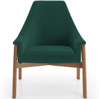 Kit 02 Poltronas Decorativa Sakura L02 Bouclê Verde - Lyam Decor - 6