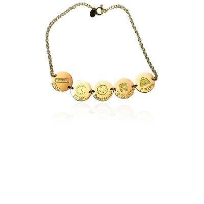 Pulseira Adulto Com Dados Do Bebê Vd 171