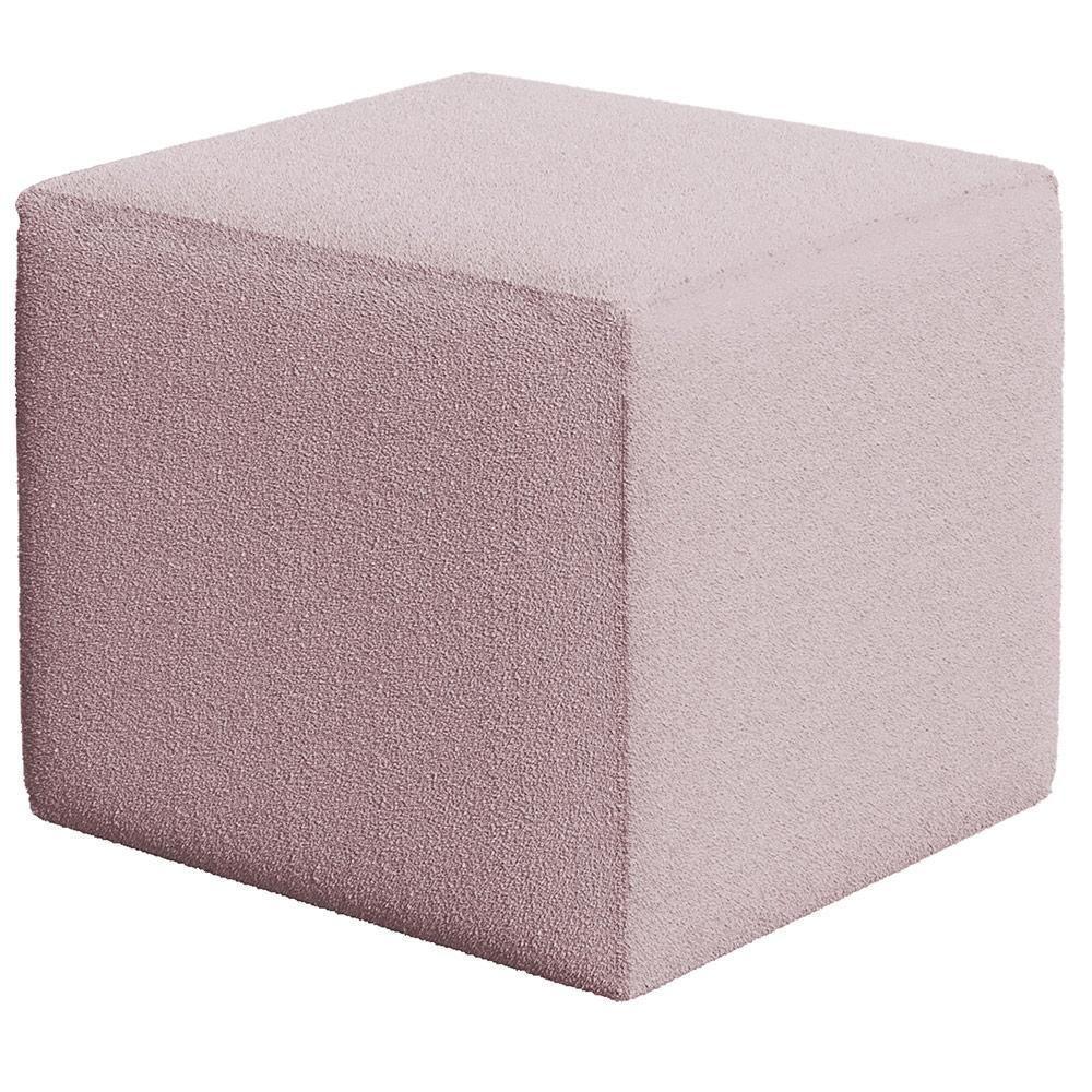 Poltrona De Amamentação Com Balanço E Puff Ravena W01 Bouclê Rosê - Lyam Decor - 7