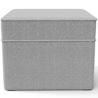 Poltrona De Amamentação Com Balanço E Puff Mavie L02 Bouclê Cinza - Lyam Decor - 6