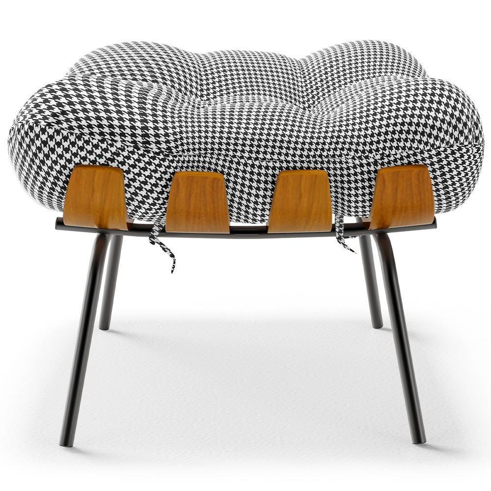 Poltrona Costela L02 Com Puff Pied Poule - Lyam Decor - 8