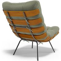 Poltrona Costela L02 Com Puff Bouclê Oliva - Lyam Decor - 2