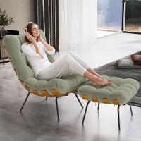 Poltrona Costela L02 Com Puff Bouclê Oliva - Lyam Decor - 9