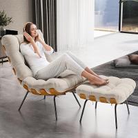 Poltrona Costela L02 Com Puff Linho Cru - Lyam Decor - 7