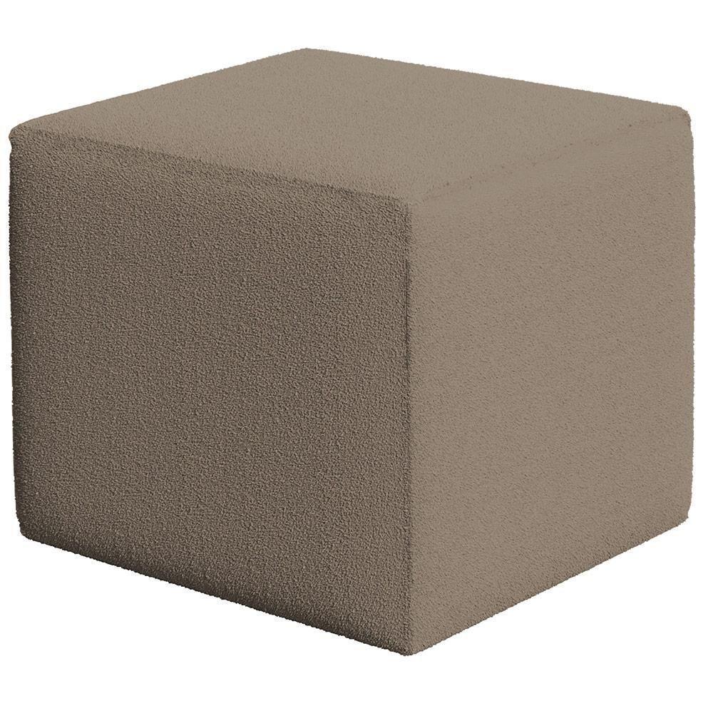 Poltrona De Amamentação Com Balanço E Puff Ravena W01 Bouclê Bege - Lyam Decor - 7