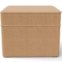 Poltrona De Amamentação Com Balanço E Puff Mavie L02 Bouclê Mostarda - Lyam Decor - 9