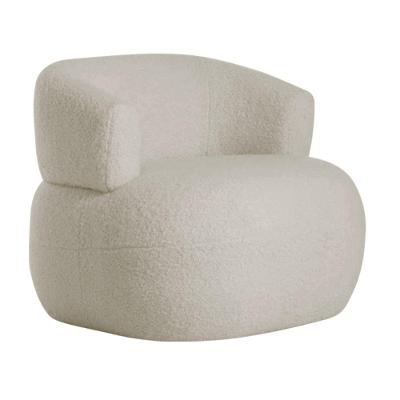 Poltrona Decorativa Sala De Estar Recepção Suiça Linho - Amarena Móveis Cor Bege