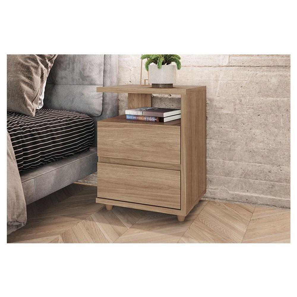 Mesa De Cabeceira Ambiente Campeche Jequitibá Brilho - Henn - 1