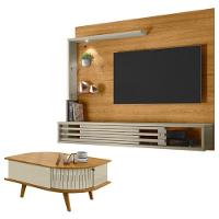 Estante Home Theater Suspenso Frizz Select Com Mesa De Centro Indianápolis Cumaru Opala - 1