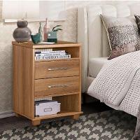 Mesa De Cabeceira Mel 2 Gavetas Valente - Rud Rack - 1