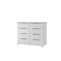Comoda 8 Gavetas Athenas Cor Branco - Rud Rack - 3