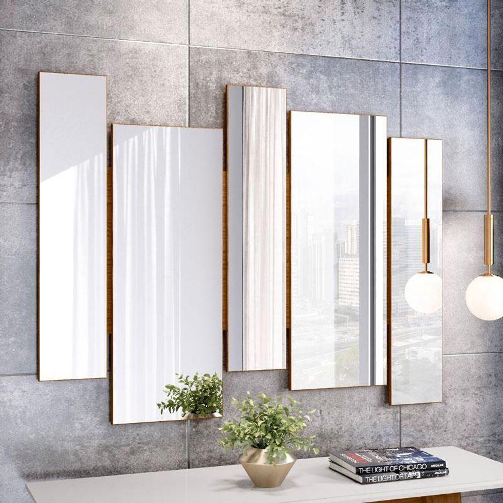 Cristaleira Vicenza Com Aparador Buffet Veneza E Espelho Isadora Ype Off White - New Ceval - 5