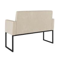 Kit 2 Poltronas + Namoradeira 2 Lugares Para Recepção Bege - 5