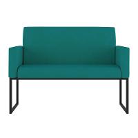 Kit 2 Poltronas + Namoradeira 2 Lugares Para Recepção Azul Turquesa - 6