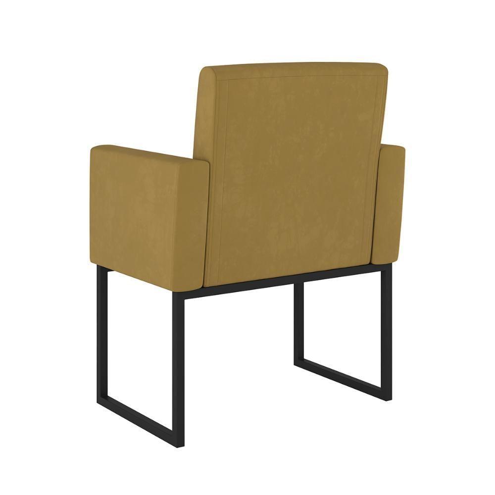 Kit 2 Poltronas + Namoradeira 2 Lugares Para Recepção Capuccino - 5