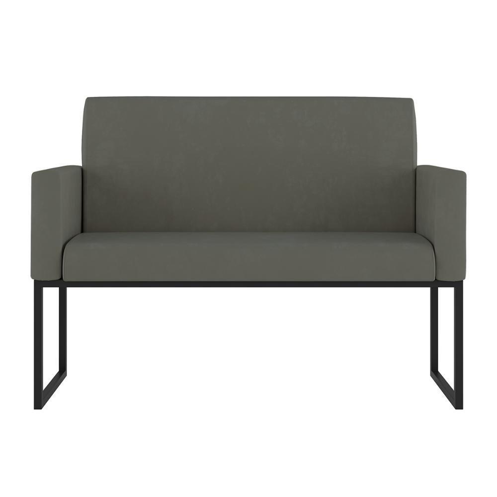 Kit 2 Poltronas + Namoradeira 2 Lugares Para Recepção Cinza - 7