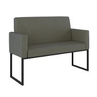 Kit 2 Poltronas + Namoradeira 2 Lugares Para Recepção Cinza - 8