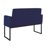 Kit 2 Poltronas + Namoradeira 2 Lugares Para Recepção Azul Marinho - 3