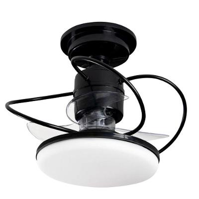 Ventilador De Teto Treviso Preto Elegance Led Control Remoto Bivolt