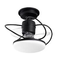 Ventilador De Teto Treviso Preto Fosco Elegance Led Ctrl Rem - 1