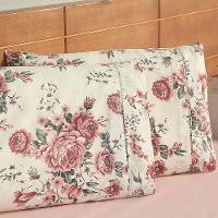 Kit Cobre Leito E Jogo De Lençol Casal 4 Peças Esmeralda 100% Algodão Percal 150 Fios Cor:rosê - 3