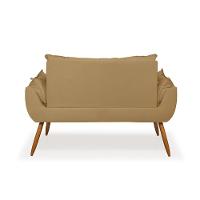 Kit Namoradeira Opala Sala Quarto 02 Poltrona Balaqui Decor Capuccino - 2