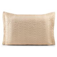 Porta Travesseiro Avulso 70cm X 50cm Com Debrum 1 Peça Laura Matelado 100% Poliéster Toque 200 Fios Cor:cáqui - 1