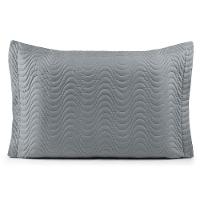Porta Travesseiro Avulso 70cm X 50cm Com Debrum 1 Peça Laura Matelado 100% Poliéster Toque 200 Fios Cor:cinza - 1