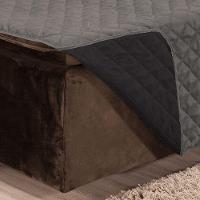 Protetor De Sofá Assento 1,80m Retrátil 100% Poliéster Cor:cinzapreto - 5