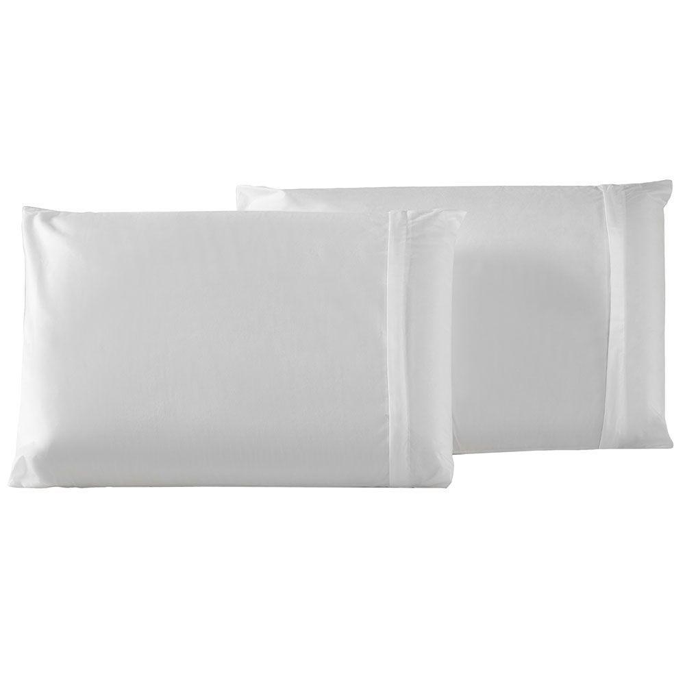 Protetor De Travesseiro 68cm X 48cm 1 Peça Impermeável 100% Polipropileno - Branco - 1