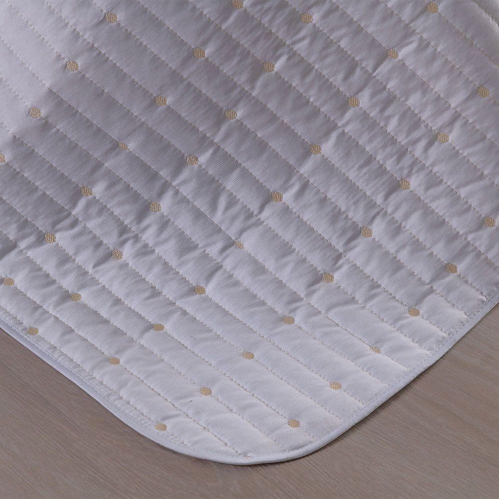 Kit Cobre Leito King 7 Peças Bordado Urbany 100% Poliéster Hipercal 400 Fios Cor:branco - 4