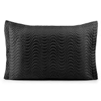 Porta Travesseiro Avulso 70cm X 50cm Com Debrum 1 Peça Laura Matelado 100% Poliéster Toque 200 Fios Cor:preto - 1