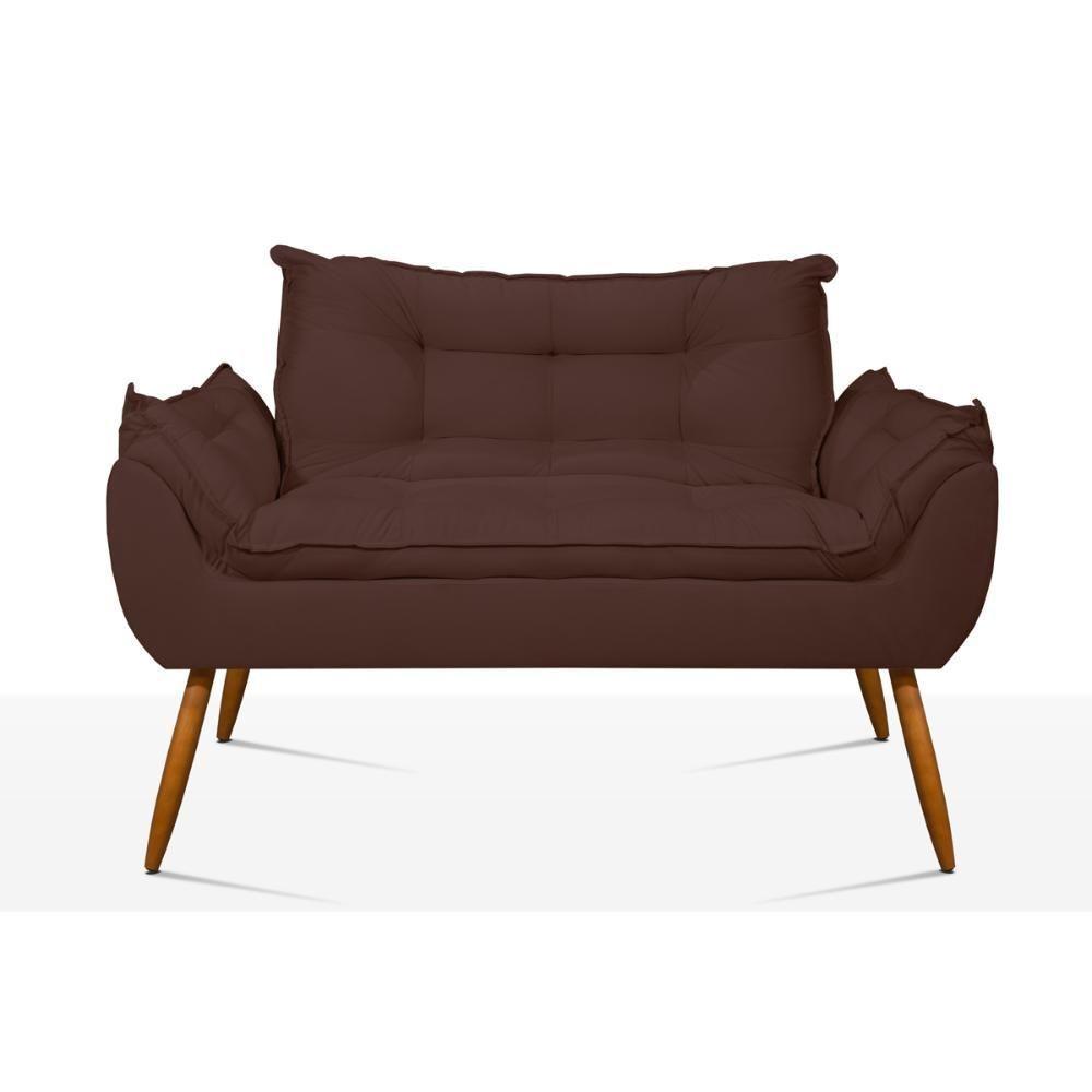 Kit Namoradeira Opala Sala Quarto e 02 Poltronas Balaqui Decor Marrom - 7