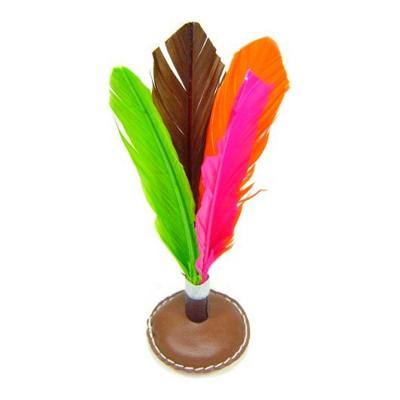 Peteca Tradicional Em Couro - Multicolorido - 100% Artesanal