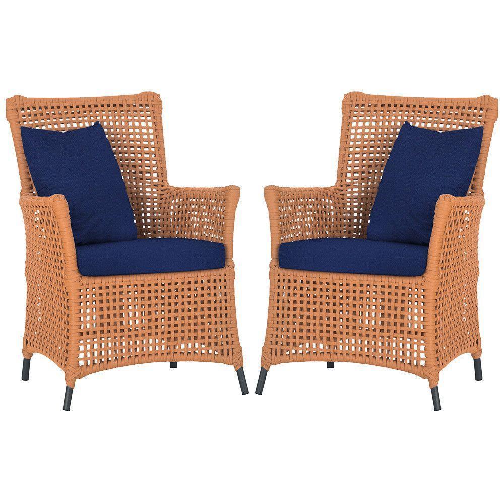 Poltronas Igapó Alumínio Pintura Preta Corda Náutica E10 Terra Cota - 1