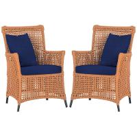 Poltronas Igapó Alumínio Pintura Preta Corda Náutica E10 Terra Cota - 1