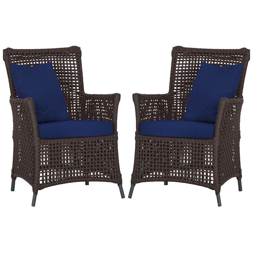 Poltronas Igapó Alumínio Pintura Preta Corda Náutica E10 Marrom - 1