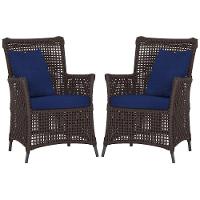 Poltronas Igapó Alumínio Pintura Preta Corda Náutica E10 Marrom - 1