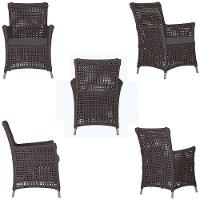 Poltronas Igapó Alumínio Micro Pintura Fendi Corda Náutica E Marrom - 3