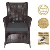 Poltronas Igapó Alumínio Micro Pintura Fendi Corda Náutica E Marrom - 5