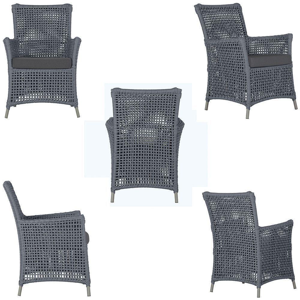 Poltronas Igapó Alumínio Micro Pintura Fendi Corda Náutica E Prata - 2