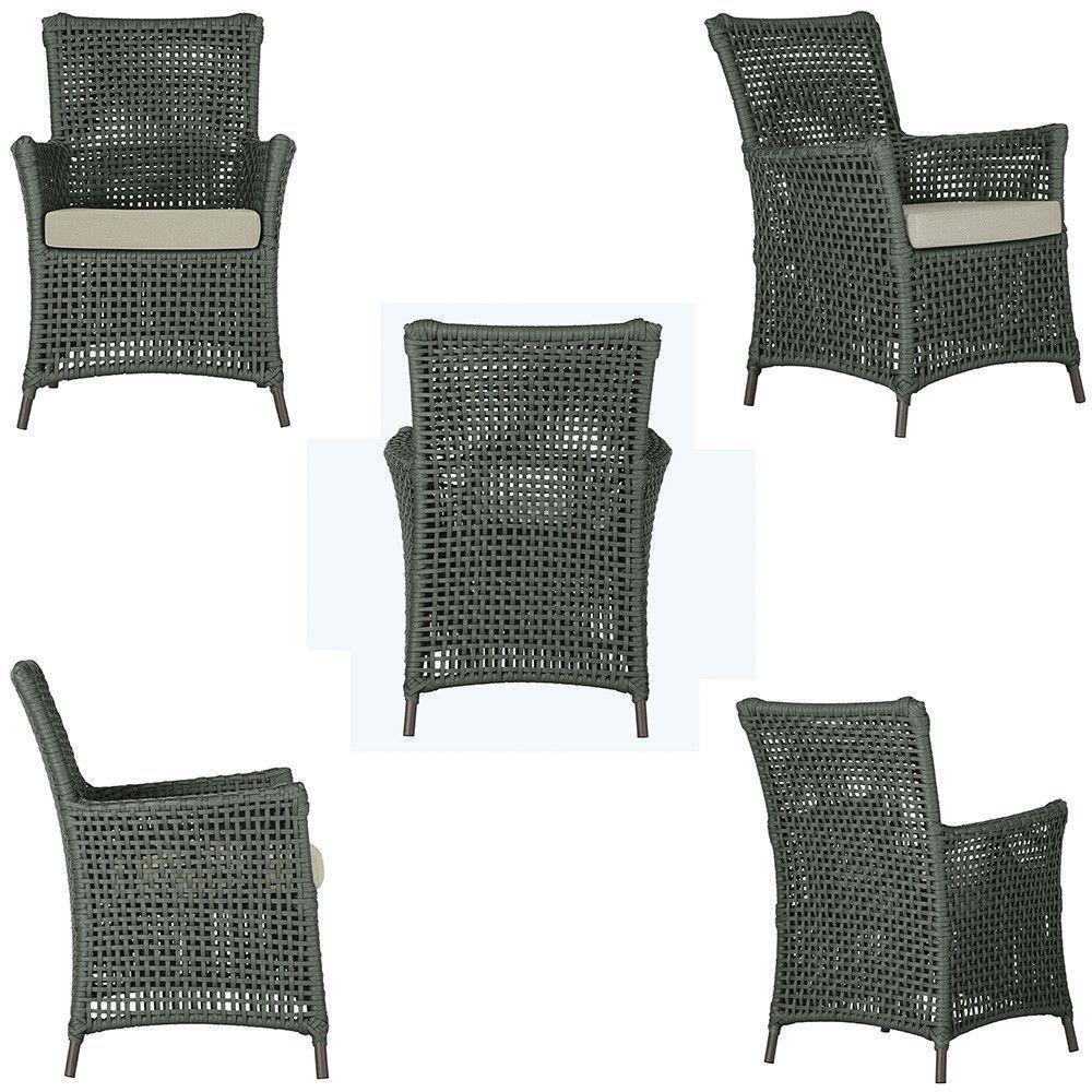 Poltronas Igapó Alumínio Pintura Marrom Corda Náutica E7 Verde - 2