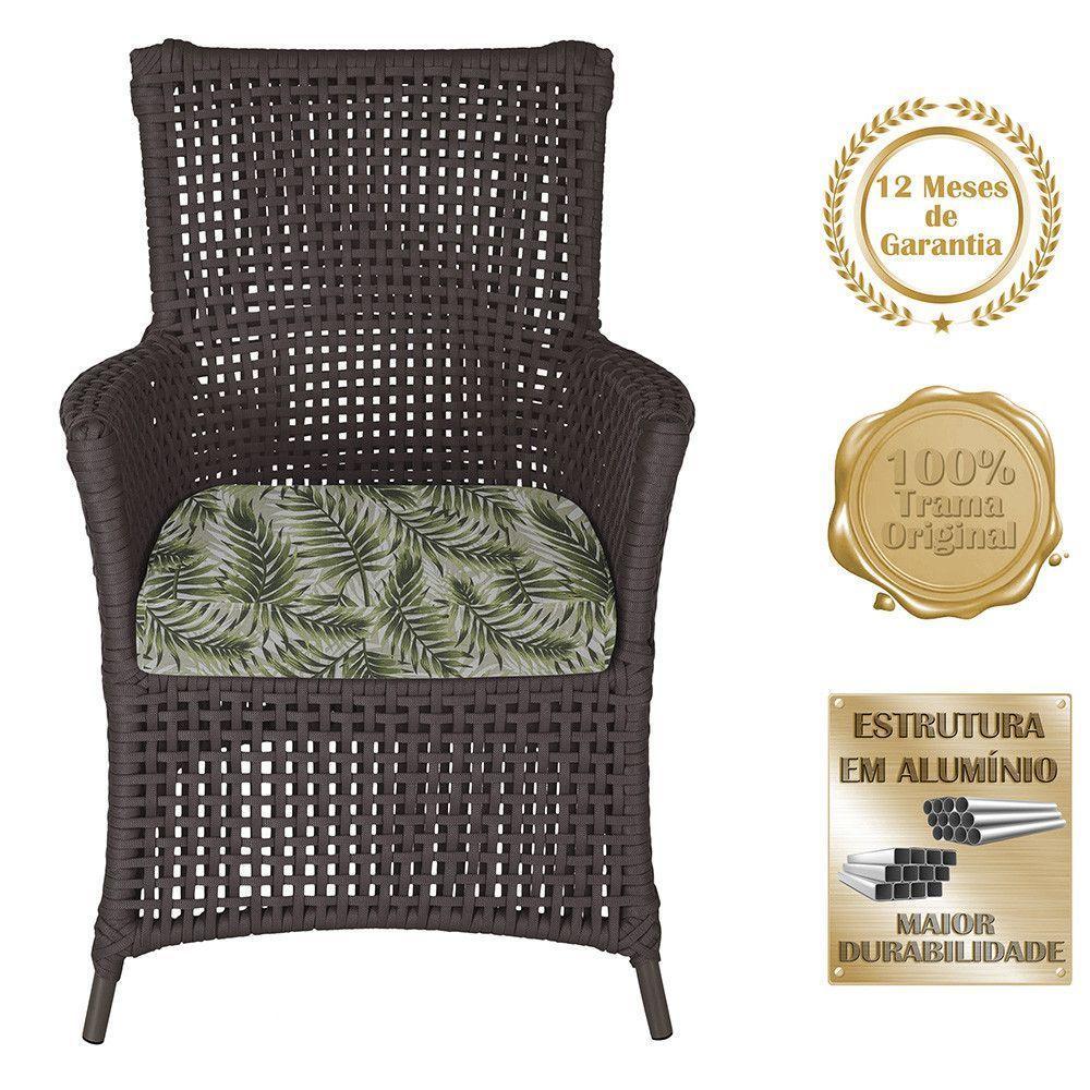 Poltronas Igapó Alumínio Pintura Marrom Corda Náutica E5 Marrom - 5