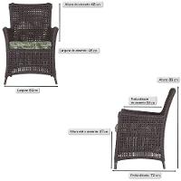 Poltronas Igapó Alumínio Pintura Marrom Corda Náutica E5 Marrom - 6